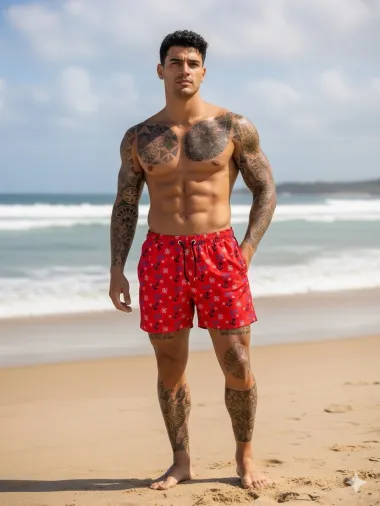 Sort de baie cu imprimeu 12561 43-1.1